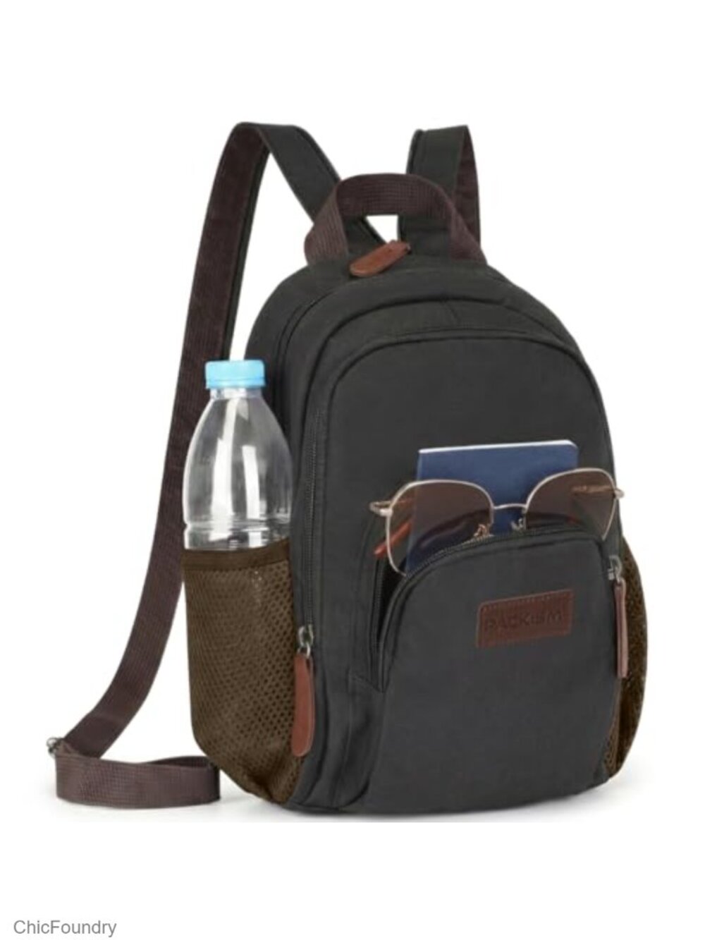 Convertible Sling Backpack for Women Adjustable Polyester Daypack